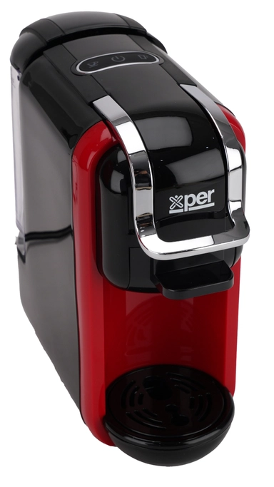 Xper coffee maker for capsules and coffee, 1450 Watts, 19 Bar, Red, XPC-90R