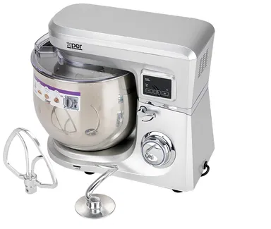Xper Mixer 1100 Watts, 10 L., Touch Control, Timer, Silver, XPSM-1000-24