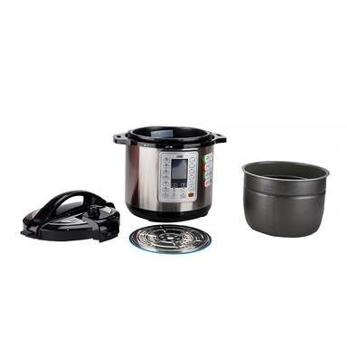 Xper Electric Pressure Cooker 8 L., granite, with mandi attachment, XPC12M8G