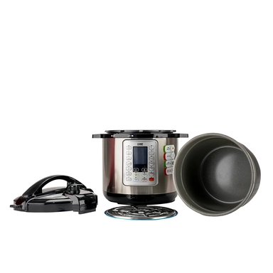 Xper Electric Pressure Cooker 8 L., granite, with mandi attachment, XPC12M8G