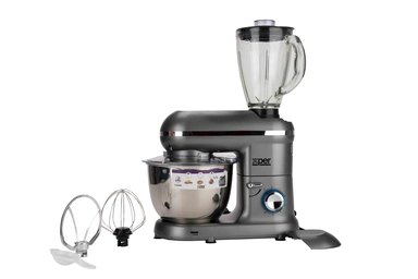 Xper Mixer 1100 Watt 4.5 L. with 1.5 L. Glass Blender, Silver XPSM-902MG 