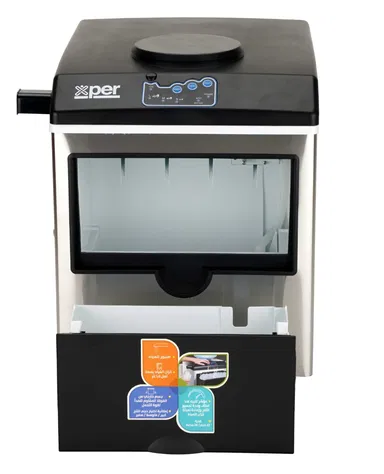 Xper Ice Maker With Water Dispenser 1.6 liters, Bottle-Operated, Steel, XPIM-40SS