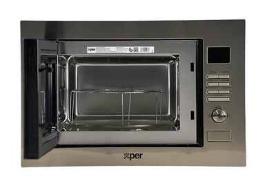 Xper Built-in microwave oven with grill, 30 L., 900 watt, Steel, XP30SBTMW