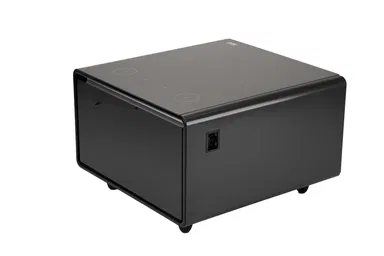 Xper Smart Table With Compact Refrigerator 65 Liter, Black, XPSTS-65BL