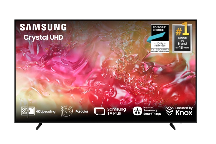 شاشة سامسونج 50 بوصة سمارت Crystal UHD UA50DU7000UXSA 4K