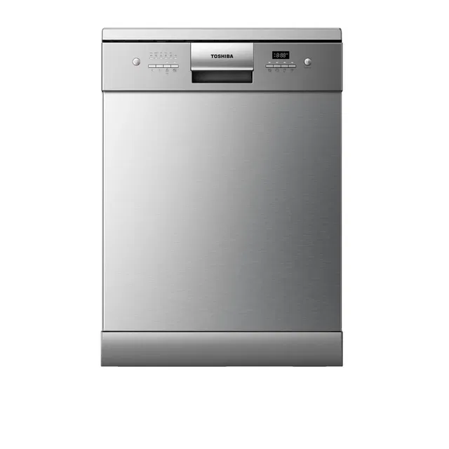 Toshiba Dishwasher ,3 shelves 14 places 8 programs, DW-14F7ME(SS)-SA