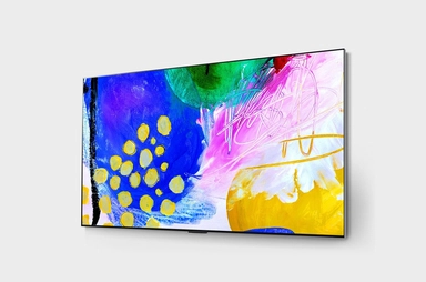 LG OLED TV 77 Inch G2 Series, Gallery Design 4K Cinema HDR WebOS Smart AI ThinQ Pixel Dimming, OLED77G26LA