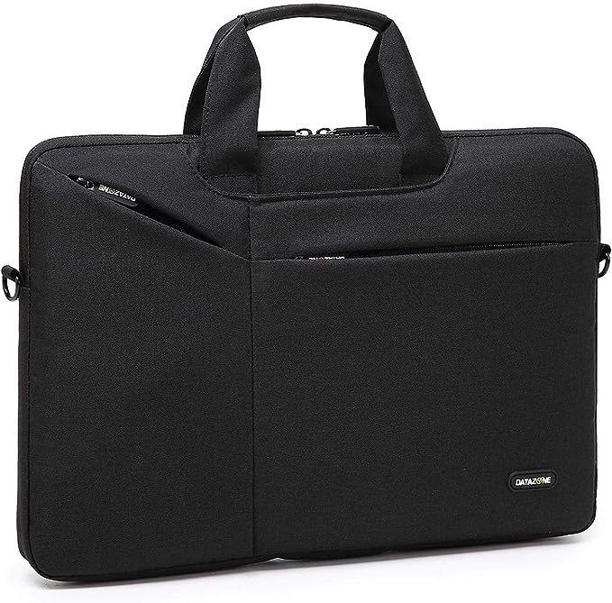 Datazone shoulder laptop bag compatible with 15.6 inch Black