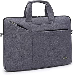 Datazone shoulder laptop bag compatible with 15.6 inch Grey
