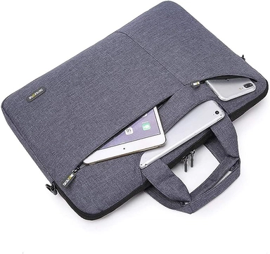 Datazone shoulder laptop bag compatible with 15.6 inch Grey