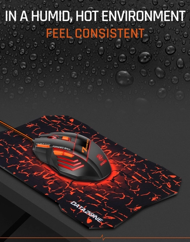 Datazone Gaming 2 in 1 Kit Mouse & Mouse Pad Black