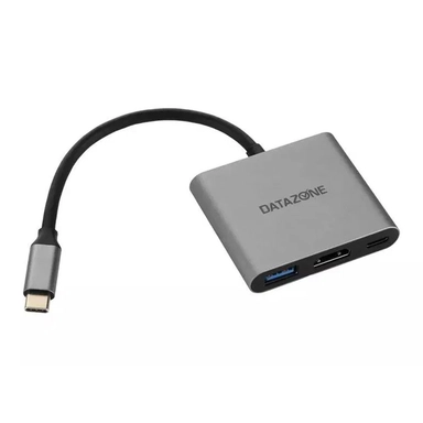 Datazone 3 in 1 USB-C Hub HDMI VGA USB-C Grey