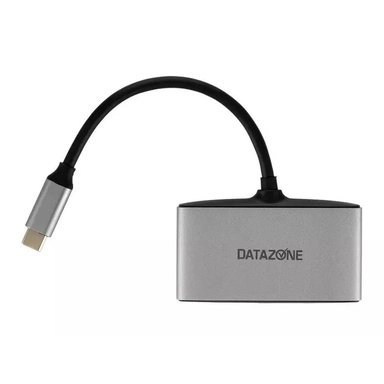 Datazone 4 in 1 USB-C Hub USB-C 3USB-A 3.0 Grey