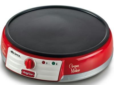 Ariete Crepe Maker, 1000 Watt, Red, C020200ARAS