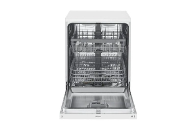 LG QuadWash™ Dishwasher, 14 Place Setting, EasyRack™ Plus, Dual Zone Wash, ThinQ, White - DFB425FW