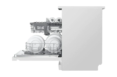 LG QuadWash™ Dishwasher, 14 Place Setting, EasyRack™ Plus, Dual Zone Wash, ThinQ, White - DFB512FW