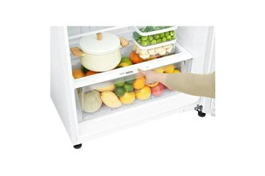 ثلاجة LG بابين 20.9 قدم ابيض LT22CBBWLN