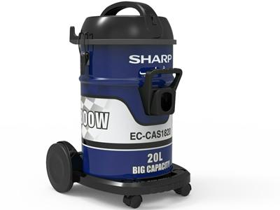 Sharp Drum Vacuum Cleaner 1800 Watts, 20 Liters, Blue, EC-CAS1820-Z