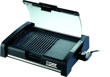شواية صحية اكسبير 1650 واط سطح جرانيت دخان اقل اسود XPGR-102M