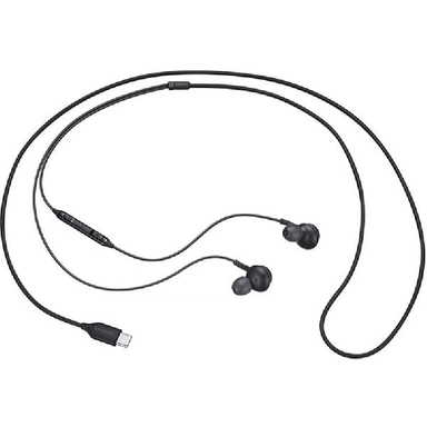 سماعة سامسونج سلكية بمنفذ USB من النوع C باللون الأسود