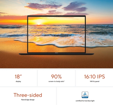 أسوس ﭬيفو بوك 18 AMD رايزن_7260 32GB 1TB SSD 18" W11 أزرق