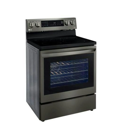 LG 6.3 cu ft. Smart Wi-Fi Enabled True Convection InstaView® Electric Oven with Air Fry, LREL6325D
