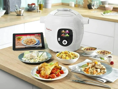 MOULINEX Cookeo + Connect Multicooker 1220 - 1450 Watts, 6 Liter, Black, CE851127