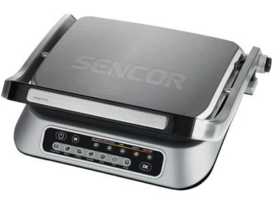 SENCOR Intelligent Contact Grill, 2300 Watts, Steel, SBG 6030SS