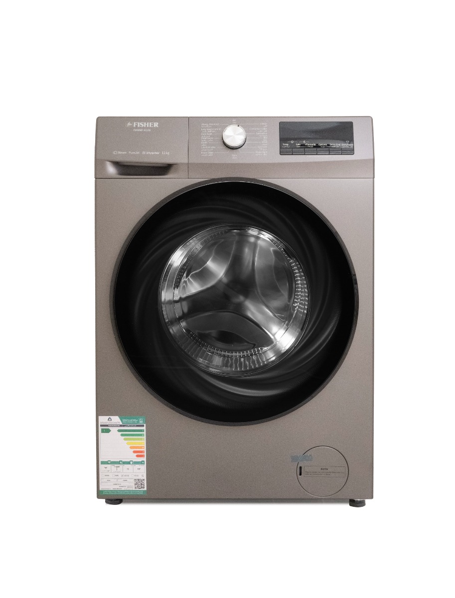 Fisher Front Load Washing Machine 12 kg,gray, FAWMF-H12G