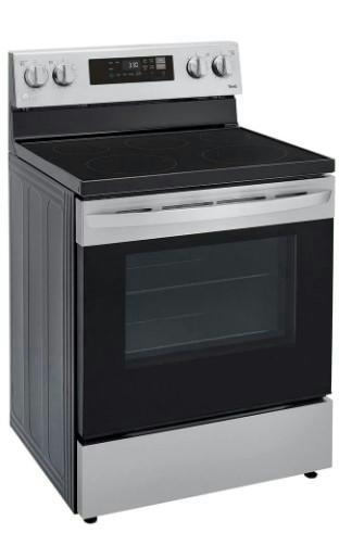 LG 6.3 cu ft. Smart Wi-Fi Enabled Fan Convection Electric Oven with Air Fry & EasyClean®, LREL6323S