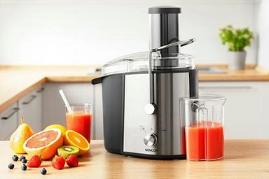 SENCOR Juicer, 800 Watts, 1.6 L., Silver, SJE 1055SS