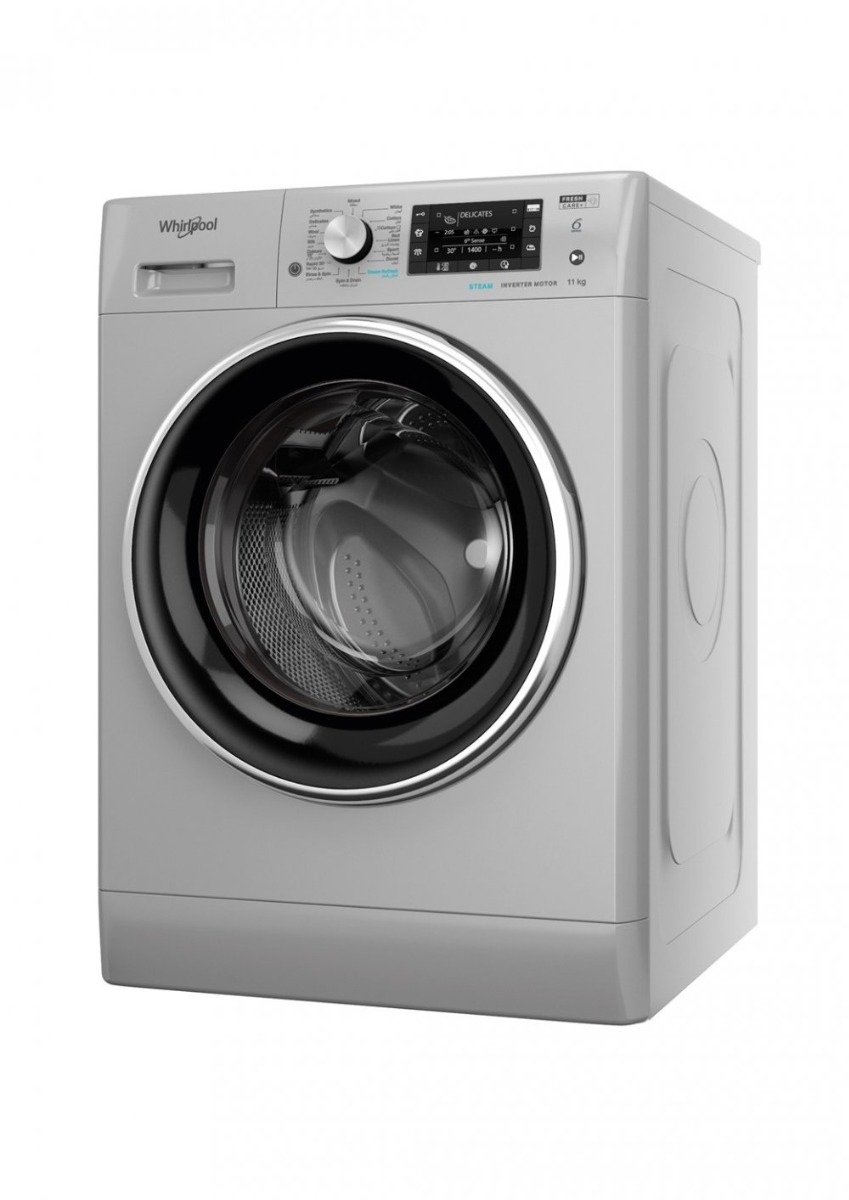 غسالة ويرلبول اتوماتيك 11ك امامية  فضي FFD11469SBCV60HZ