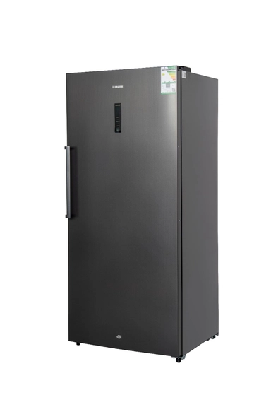 فريزر فيشر مانع الثلج  عمودي، باب واحد، سعة 21.2 قدم مكعب، انفرتر، فضي - FURFS-800HIS