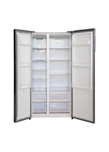 Fisher Side by Side Refrigerator, 18.8 Cu.ft, Inverter, Silver – FRSS-IH650CSW