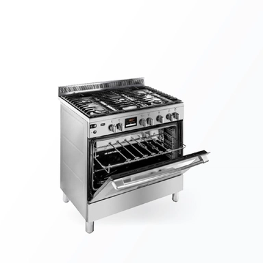 فرن غاز فريجدير، 90×60 سم، 5 شعلات، استيل - FNGN90JGYS
