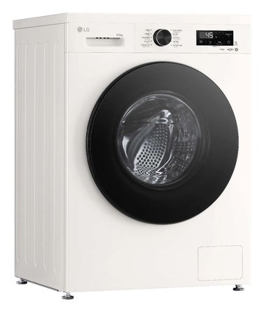 غسالة إل جي تحميل أمامي إنفرتر،مع نشافة 5 كجم، 9 كجم، 10 برامج، أبيض - WSF0905WH