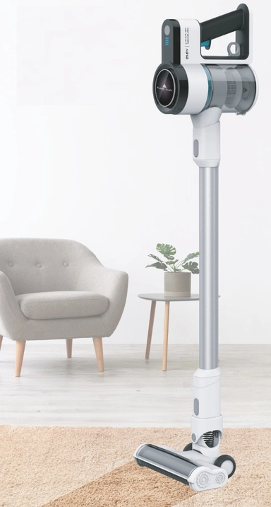 Fratelli Dry Upright Vacuum Cleaner, 0.50L, 110 Watt, 21.6V Battery, White - FRVC-392S