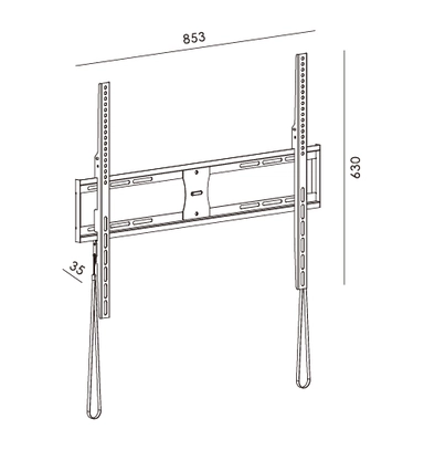 Fujistar Fixed TV Wall Mount Bracket, 42"-90", 65kg, FS204