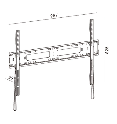 Fujistar Fixed TV Wall Mount Bracket, 60"-110", 100kg, FS206PRO