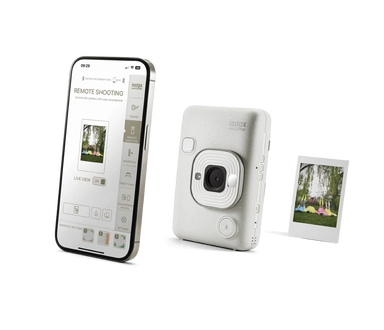 Fujifilm Instax Mini LiPlay ,Hybrid Instant Camera ,Misty White – Mini LiPlay (Misty White)