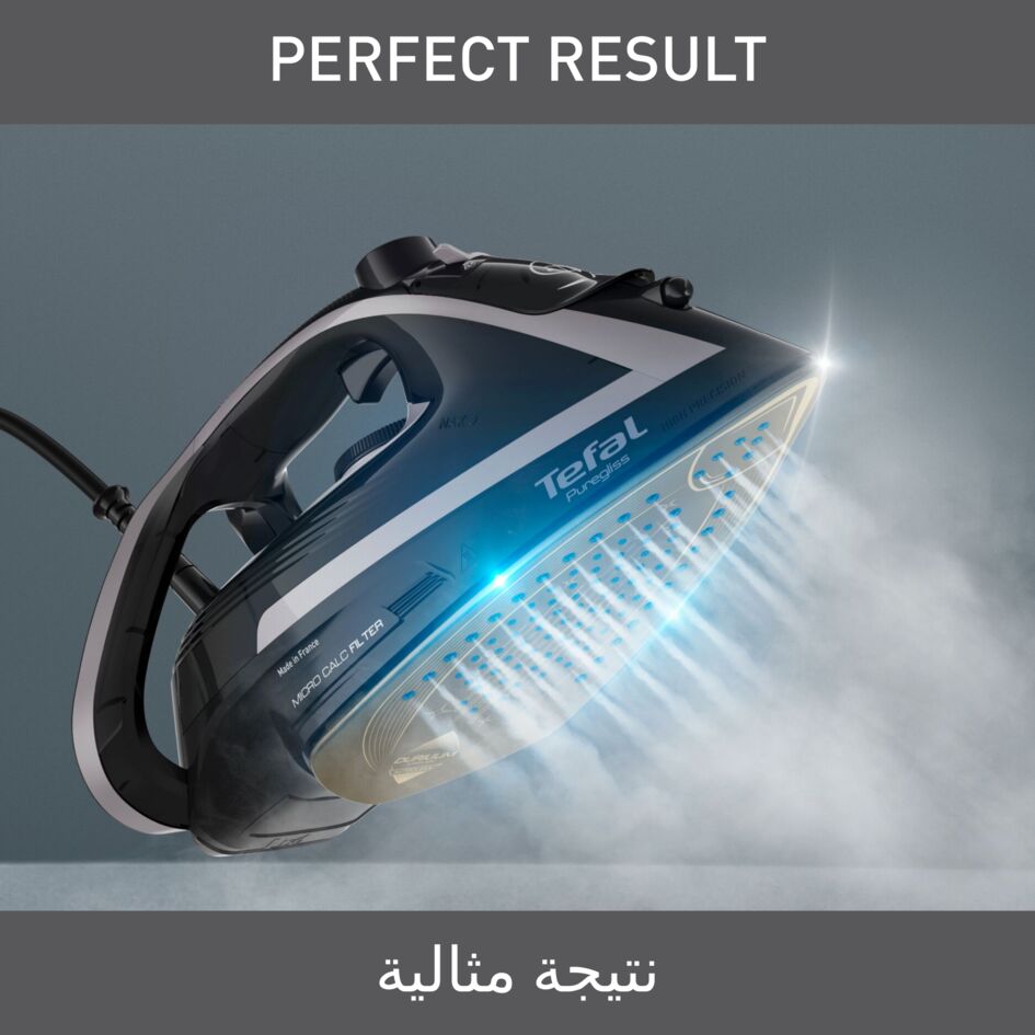 Tefal Steam Iron, 3000W, Black, FV8062G0