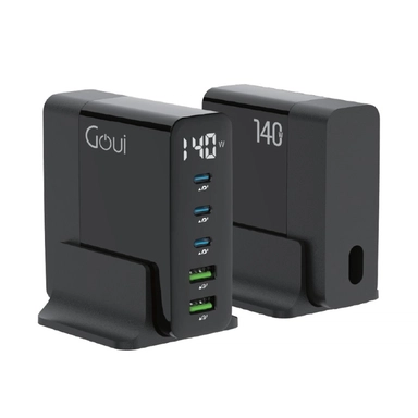 Goui GAN 140 Desktop Charger 5 Ports Black