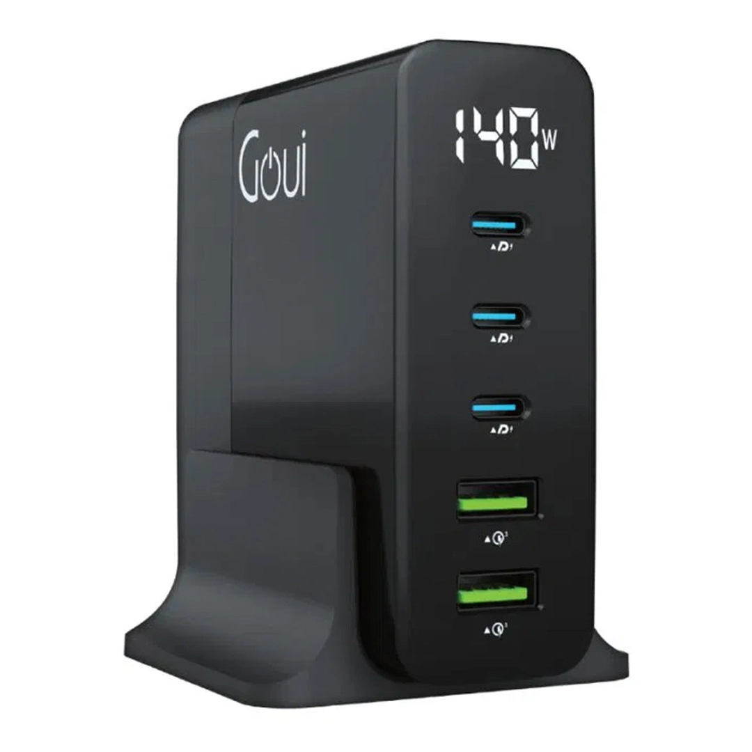 Goui GAN 140 Desktop Charger 5 Ports Black
