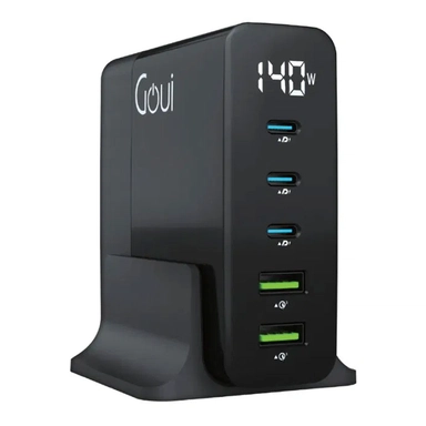 Goui GAN 140 Desktop Charger 5 Ports Black