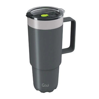 Goui TUMBLER Stailess Steel Cup with Handle Grey Yellow