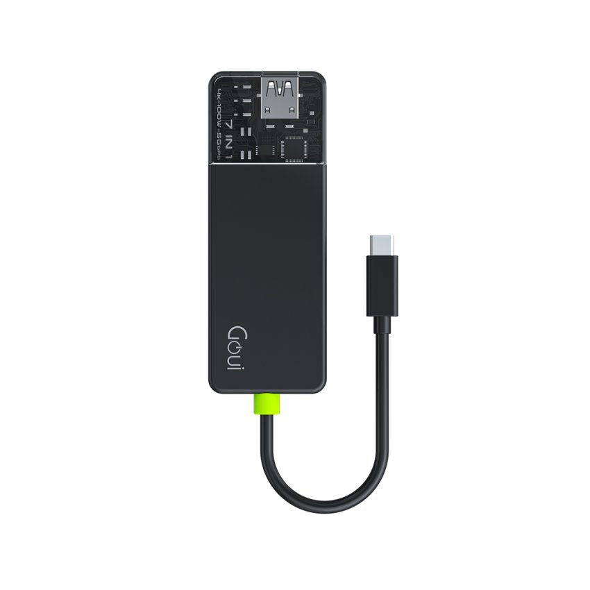 Goui Super Fast Usb C Hub 7 In 1 Black