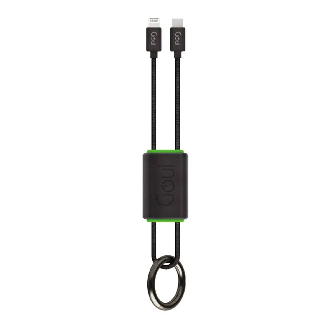 Goui Lock Lightning to Type-C key chain cable Black
