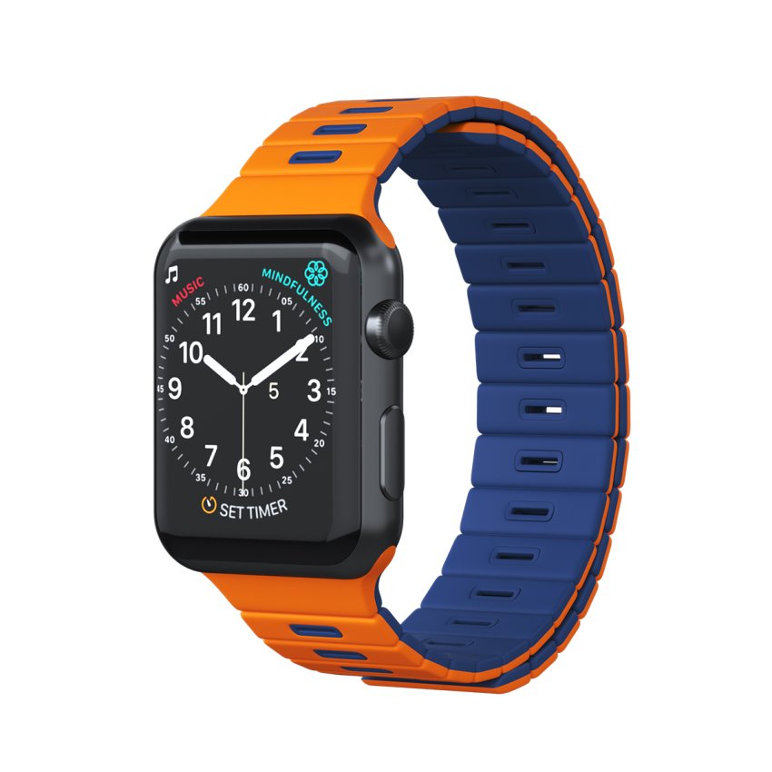 Goui Iwatch Magnetic Band Orange Blue