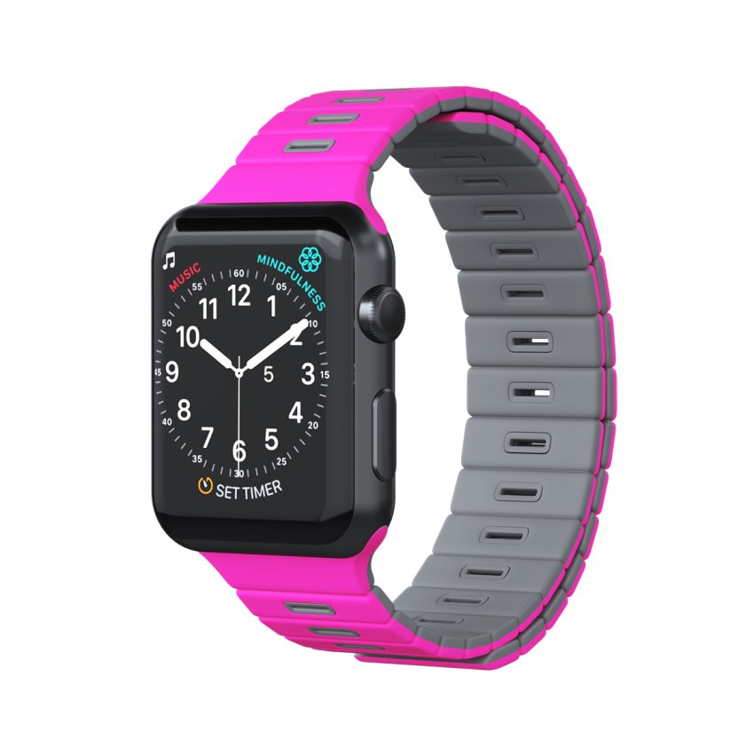 Goui Iwatch Magnetic Band - Pink/Grey