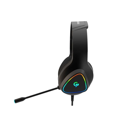 سماعة الرأس بورودو للألعاب RGB عالية الدقة باللون الأسود
